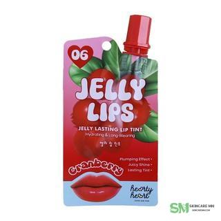 Hearty Heart Lip Tint Jelly Lips - #06 Cranberry