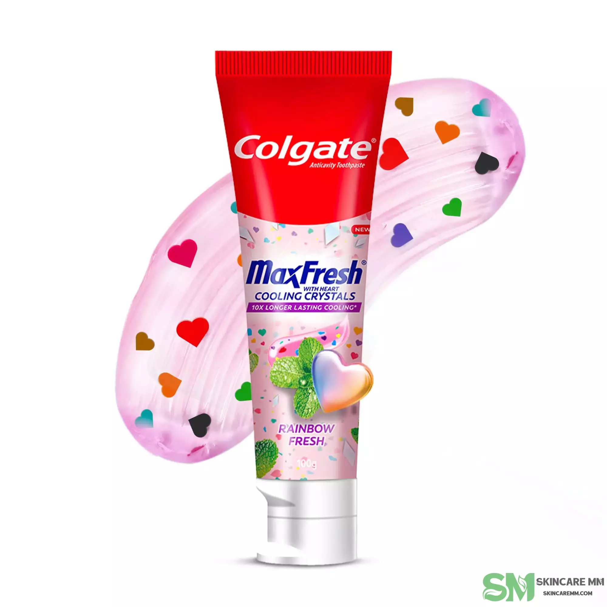 Colgate Max Fresh with Mini Breath Strips (Rainbow Fresh)100g