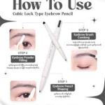 Novo 3in1 Eyebrow Pencil Cubic Lock Type 6120
