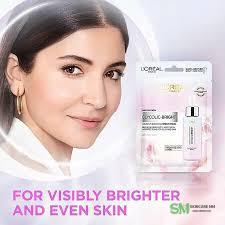 L'Oreal Paris Glycolic Bright Instant Glowing Serum Sheet Mask, 22 g