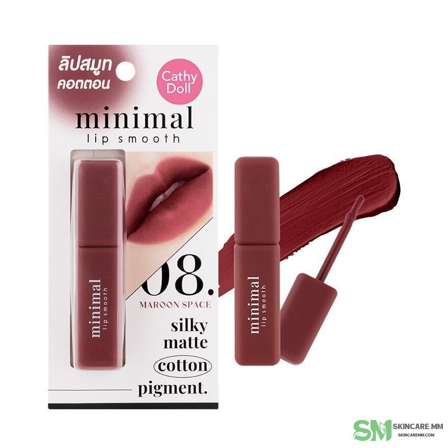 Cathy Doll Minimal Lip Smooth 08 Maroon Space